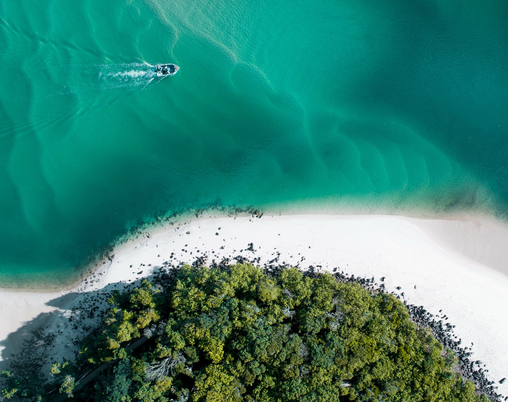 Ariel shot of the beach