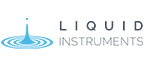 Liquid instruments logo with blue ripple and water droplet illustration.